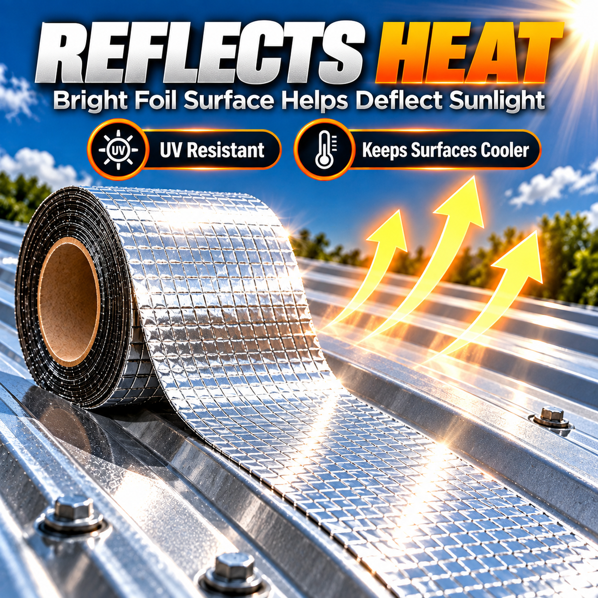 Heavy-Duty Butyl Waterproof Repair Tape – Heat-Resistant Self-Adhesive Seal for Roofs, Pipes & Cracks