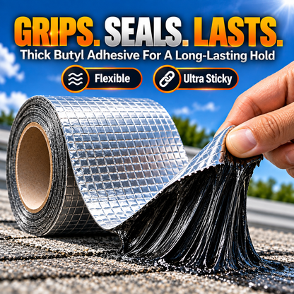 Heavy-Duty Butyl Waterproof Repair Tape – Heat-Resistant Self-Adhesive Seal for Roofs, Pipes & Cracks
