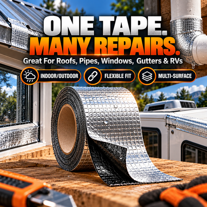 Heavy-Duty Butyl Waterproof Repair Tape – Heat-Resistant Self-Adhesive Seal for Roofs, Pipes & Cracks