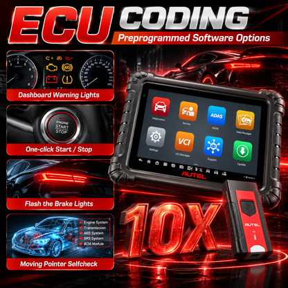 🔥[Hot sale]🔥Autel MS906MAX 2026 Pro All‑Systems Automotive Diagnostic Scanner, 3000+ Active Tests 40+ Service Functions 10 Inch OBD2 Car Scan Tool